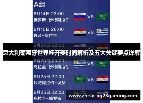 意大利葡萄牙世界杯开赛时间解析及五大关键要点详解